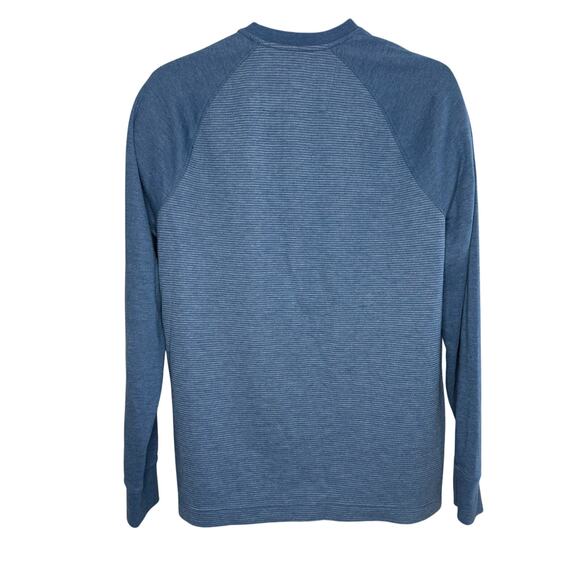 Banana Republic Quarter Button Striped Longsleeve Size L - Picture 2 of 4